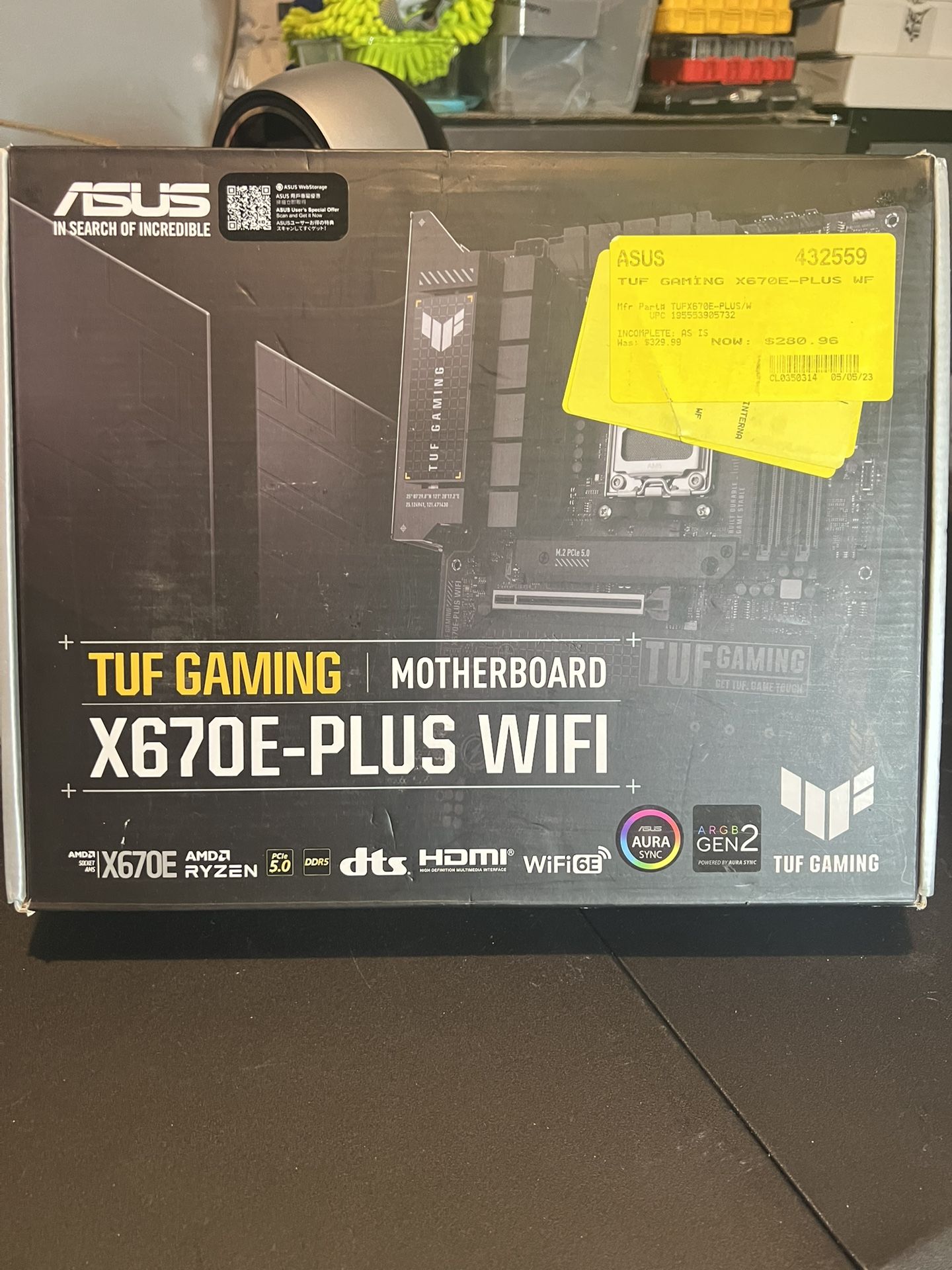 ASUS X670E-PLUS TUF GAMING WIFI ATX Motherboard