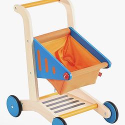 Hape Wooden Shopping Cart Pretend Play Toy