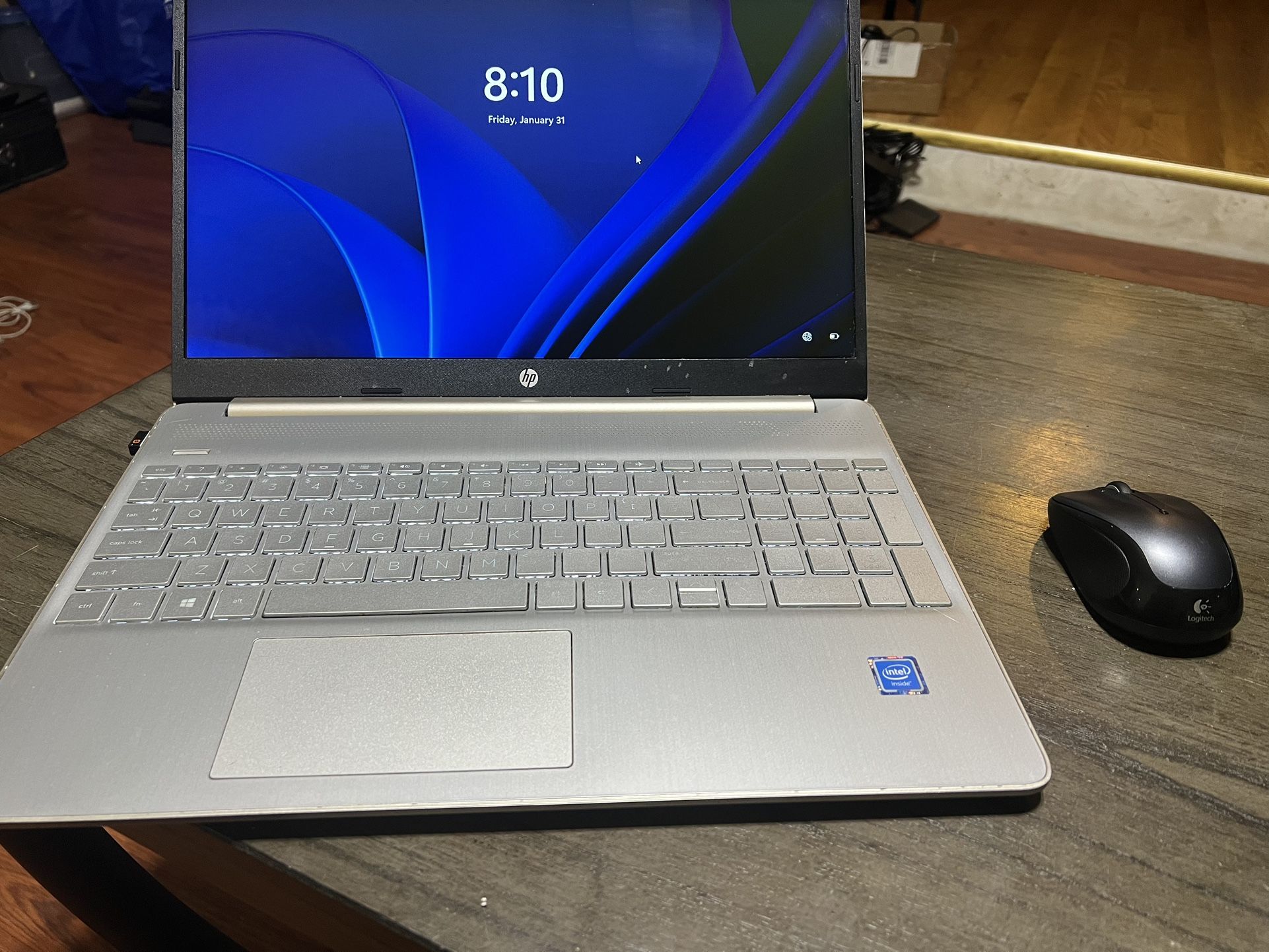 hp Laptop + Wireless Mouse + Laptop Travel Bag