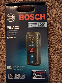 Bosch Blaze GLM100-23 Laser Measure 100ft