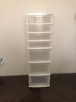 Mini Chest 7-Drawer Plastic Rolling Storage Tower