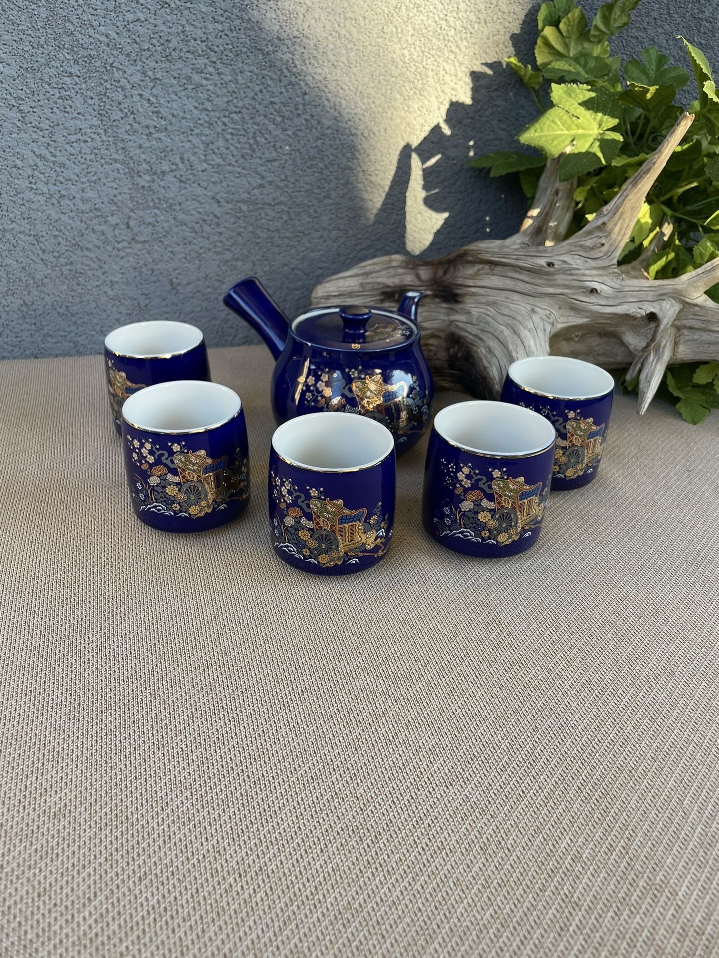 Cobalt Blue Teapot Set( Japanese)
