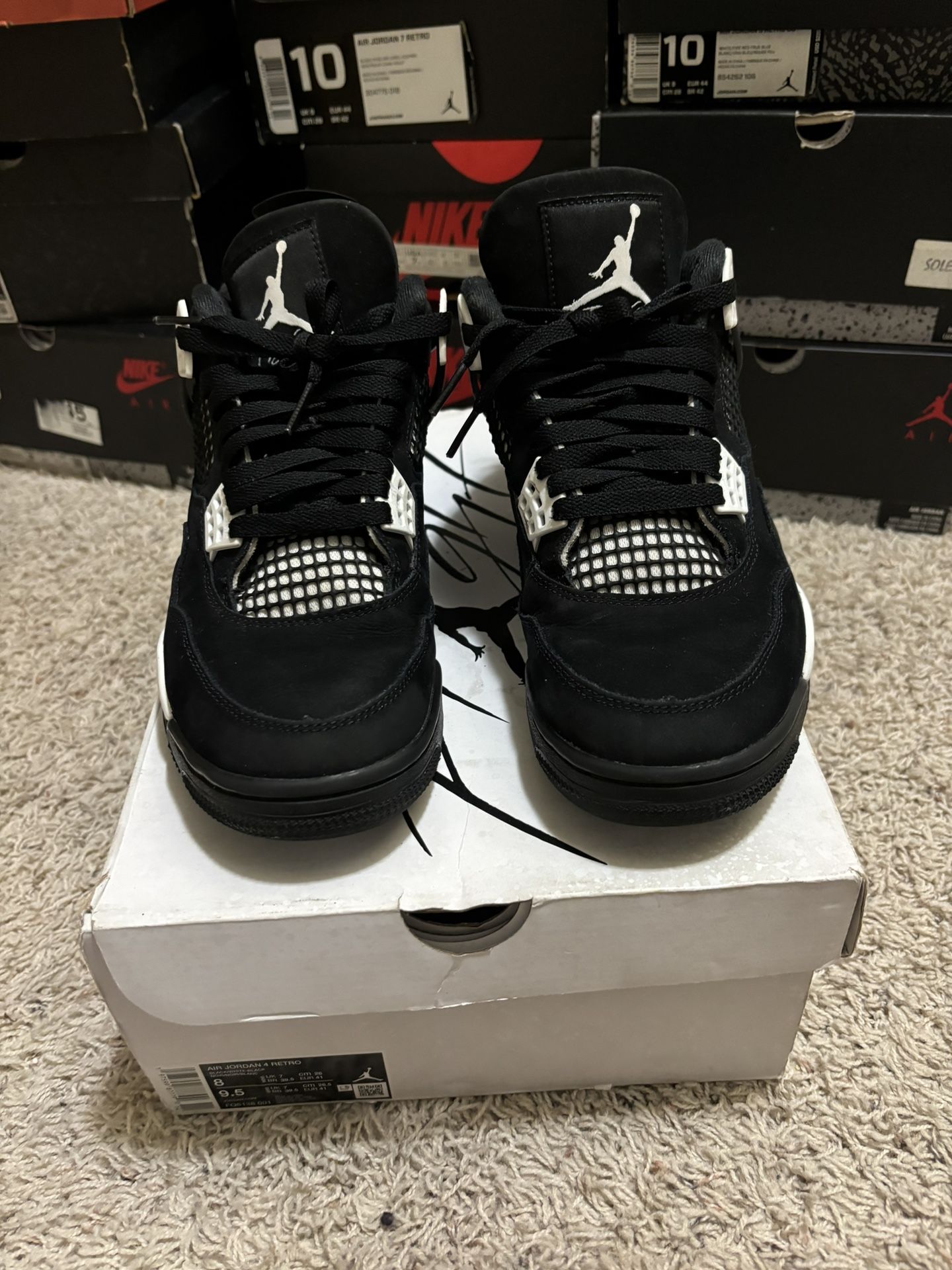 Jordan Retro 4 White Thunder