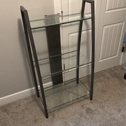 Glass/Metal Bookcase
