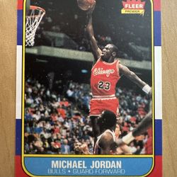 1986-87 Fleer Michael Jordan Rookie Card Reprint