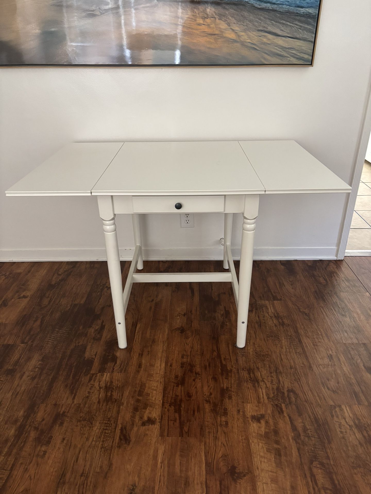 White Adjustable Dining Room Table Desk