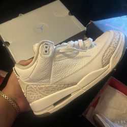 Pure White 3s 