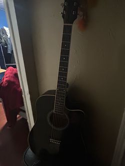 Black Acoustic monkey Guitar