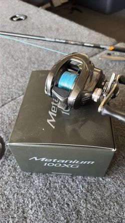Metanium 100xg shimano bait caster.