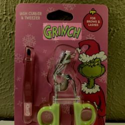 Dr. Seuss Eyelash CurlerTweezer Duo Set NWT Limited Edition GRINCH