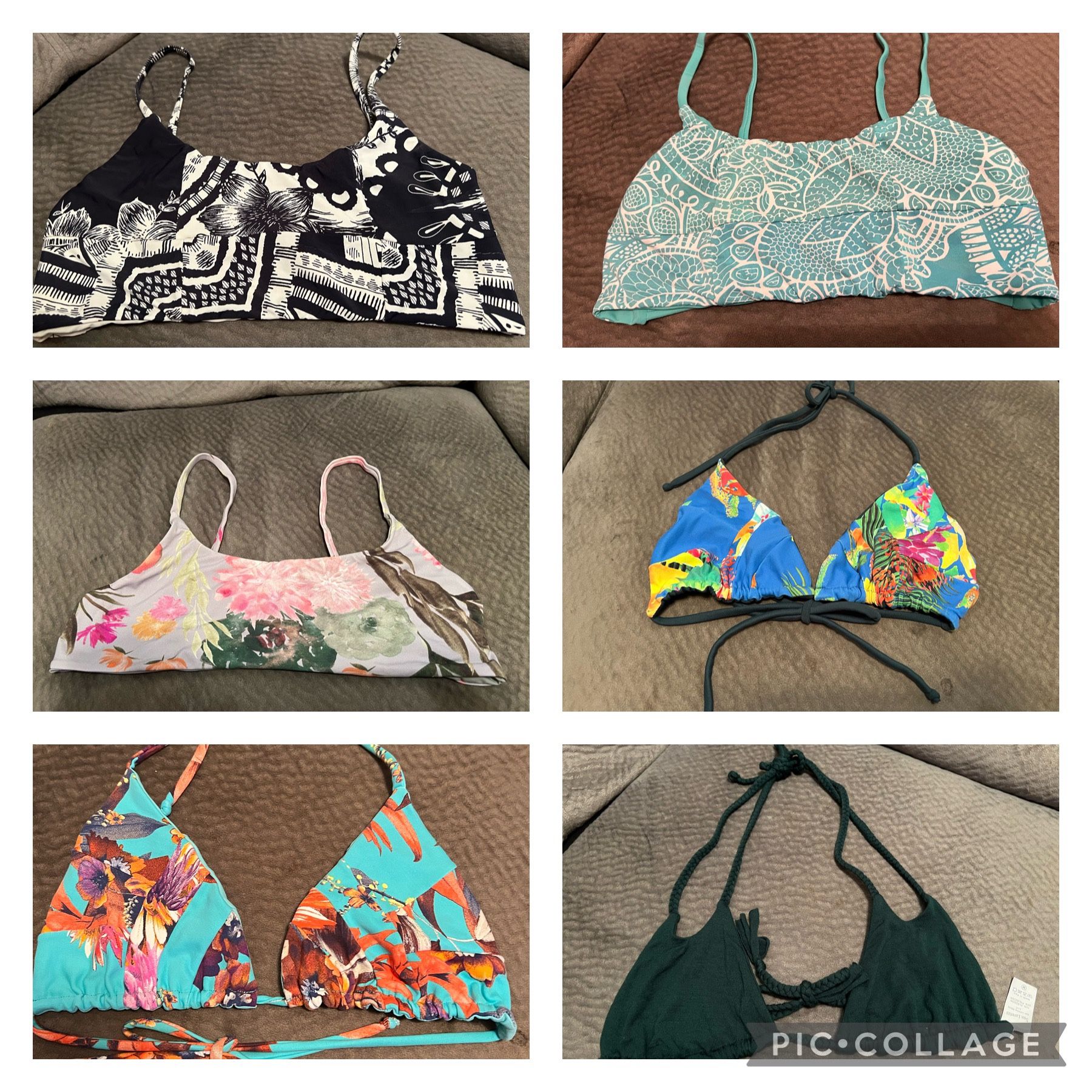San Lorenzo Bikini Tops - Size M - $15 each - PICKUP IN AIEA - I DON’T DELIVER
