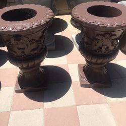 New Flower Pots Made Out Of Cement 