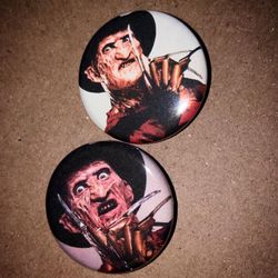 Freddy Krueger pin / buttons .. any theme available ☺️ #freddykrueger #freddykrugerstyle #pins #buttons #freddyk #halloweenpins #horror #horrorpins #h