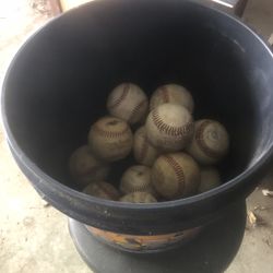 Bucket Of Baseballs