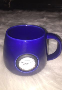 BrookstoneTime Mug Royal Blue Coffee Cup