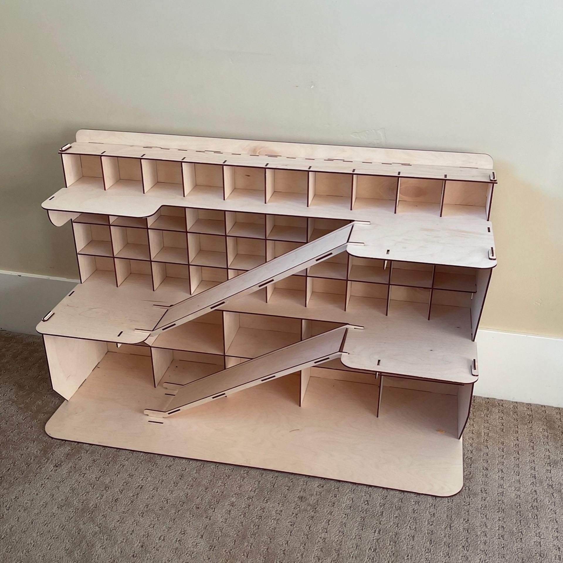 Kids Wood Car Garage For playing