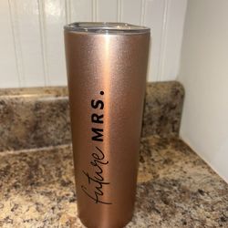 Future Mrs. Rose Gold Sparkly Tumbler