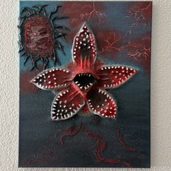Original Mixed Media Horror Art - Handmade 