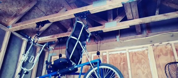 Bike storage ceiling lift