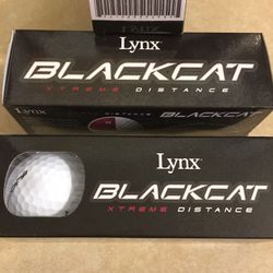 Rare Lynx Black Cat Extreme Distance 9 Piece Set Golf Balls Brand New Unopened 