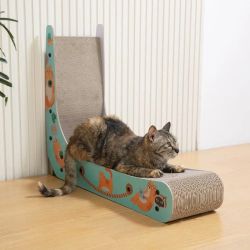 "Cat Scratcher,  27''L L-Shape Patterned Cat Scratcher, NEW 
C4'33N/ C5-70K
Brand new in box "
