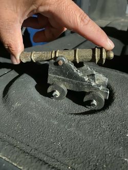 Miniature Brass and Iron Cannon Figurine