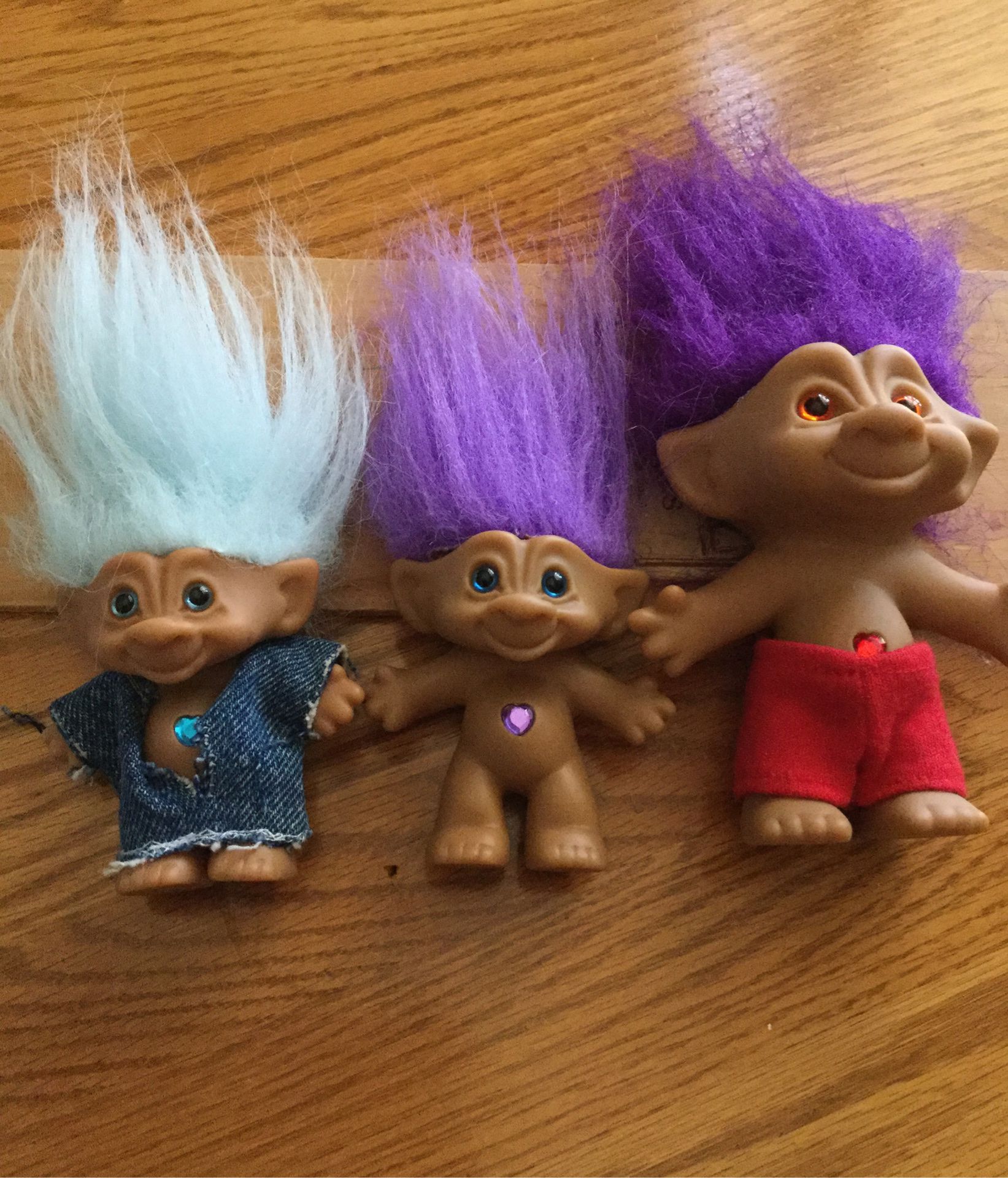 Troll Dolls - set of 3
