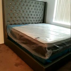NEW QUEEN PILLOW-TOP MATTRESS AND BOX SPRING - 2PC