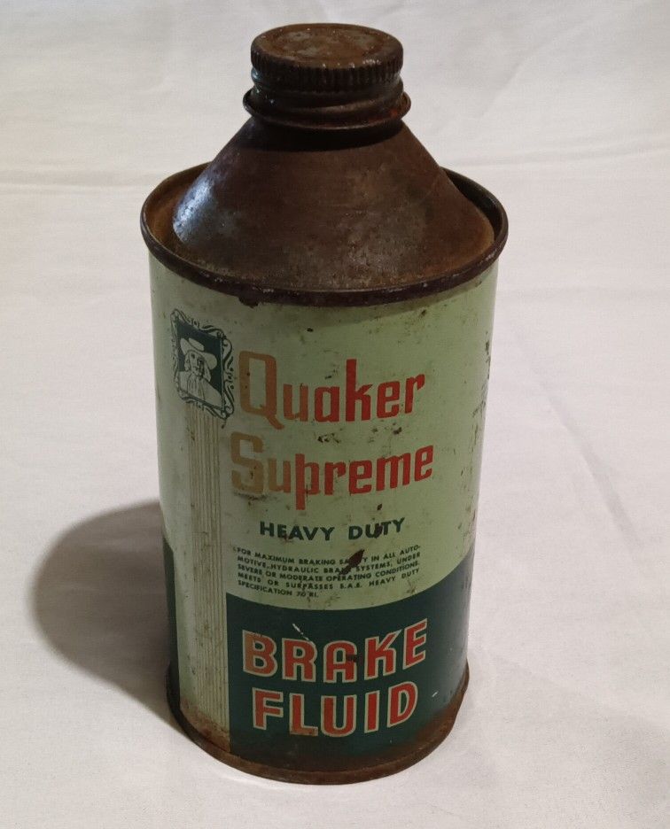 Vintage Can Of Brake Fluid