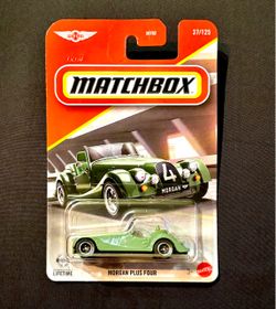 Matchbox Morgan Plus Four-green convertible toy car 2025