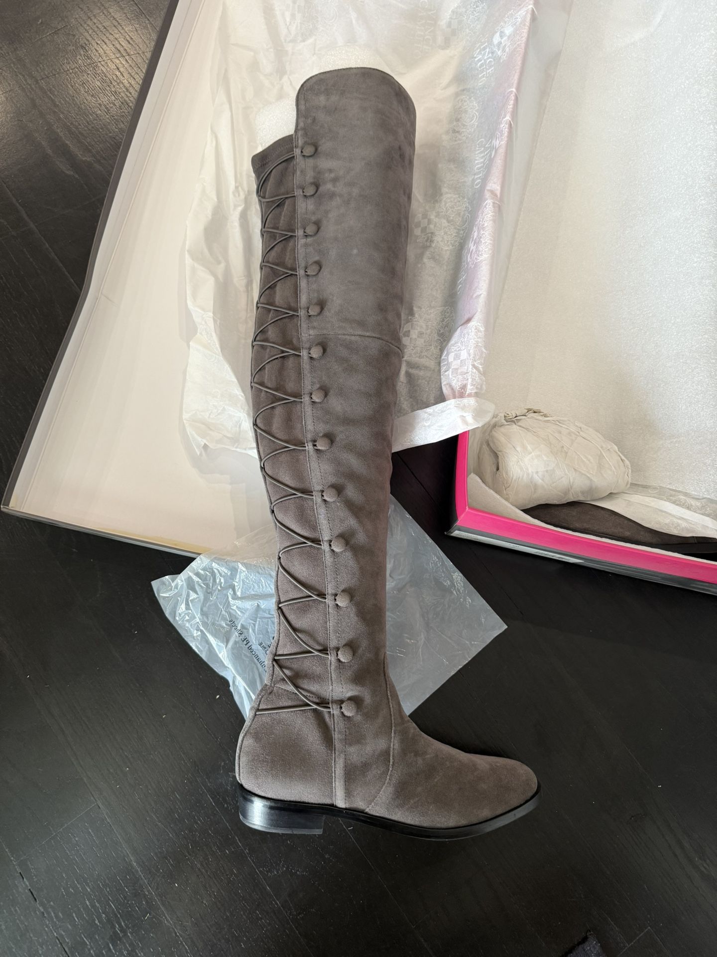 Vince Camuto Boots – Unworn, Size 7.5 grey Vince Camuto VC-Coatia bootsin size 7.5, brand new, unworn