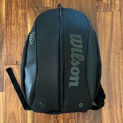 Wilson Federer DNA Black Tennis Backpack Racquet Bag