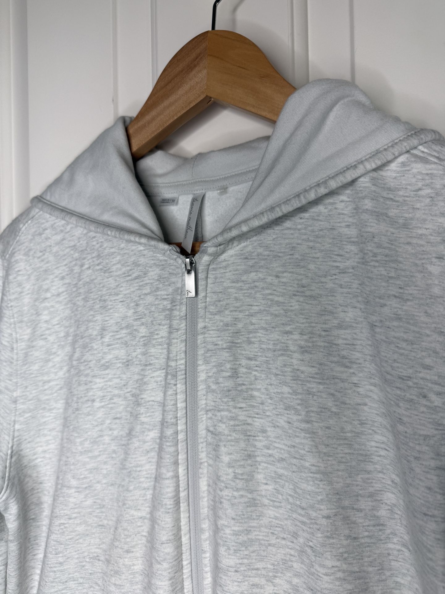 Travis Matthew Grey Heather Cloud Full Zip Hoodie Sz Medium NWOT 