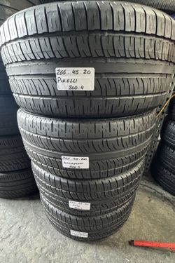 ✅ 4 Used Tires 255/45ZR20 PIRELLI SCORPION ZERO 255/45R20 ALL PERFORMANCE SUV SEDAN TYRES 255 45 20