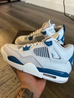 Jordan 4 Retro Military Blue (GS)