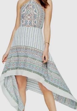 $45 Firm ! NEW  BCBG MAXAZRIA SIZE 8  DANELA HALTER SCARF DRESS ATTRACTIVE $298