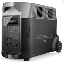 EF ECOFLOW Portable Power Station 3600Wh DELTA Pro, 120V 3600W AC Output 2.7H Fast Charge Power Station, Expandable up to 25kWh, Solar Generator for H