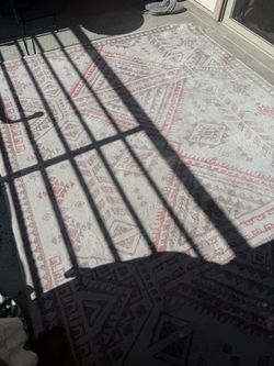 Outdoor rug - machine washable 5x7
