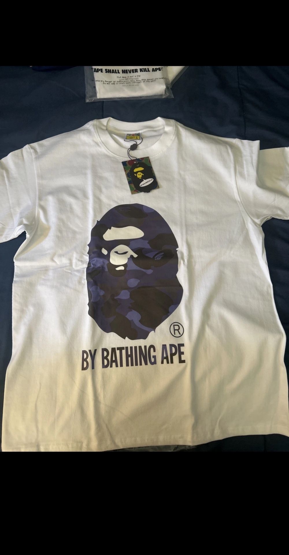 size large white bape shirt for the LOW