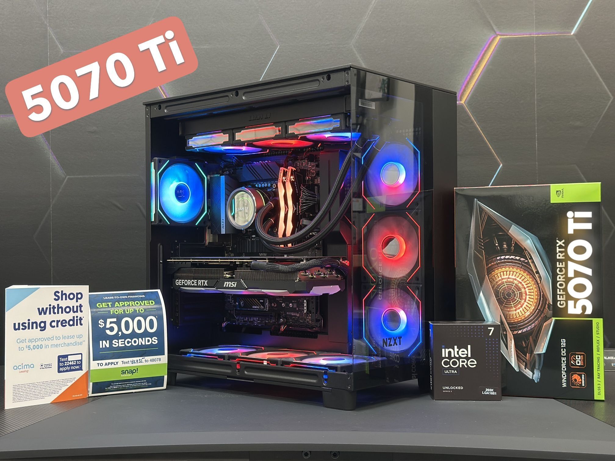 π¦ FOX 121 π¦ FINANCE AVAILABLE π¦ FOX GAMING PC INTEL CORE ULTRA 7 265K | NVIDIA GEFORCE RTX 5070 Ti | 32 GB DDR5 RAM | 2 TB SSD | WIN 11.