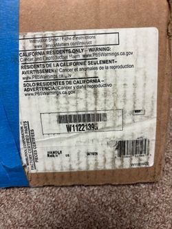 KitchenAid W11221395 Stainless Refrigerator Handle Kit (Pair) New - No Medallions