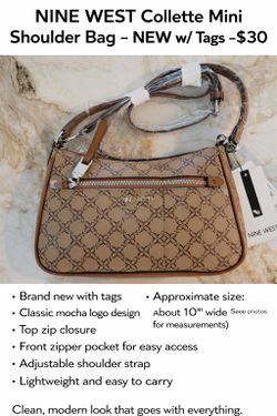 NINE WEST Collette Mini Shoulder Bag – NEW w/ Tags – $30