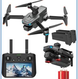 4K Drone with Tablet Remote, 3-Axis Gimbal, Obstacle Avoidance, Auto Return Home