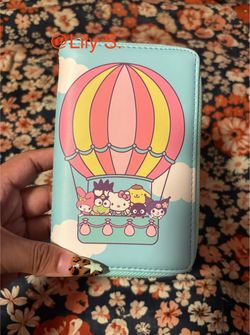 Loungefly Sanrio Hello Kitty & Friends Hot Air Balloon Small Zip Wallet - BoxLunch Exclusive