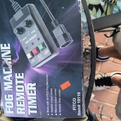 Fog machine timer