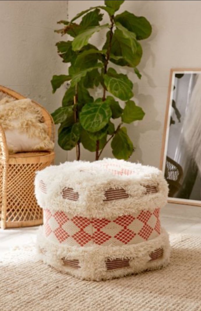 Urban Outfitters Helena Geo Pillow Pouf