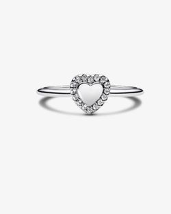 Pandora Heart Halo Ring