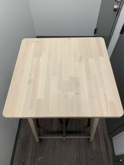IKEA NORRÅKER Bar table, birch wood (& DIY stools) for Sale in