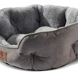 Asvin Medium Dog Bed for Medium Dogs, Cat Beds for Indoor Cats, Pet Bed for Puppy and Kitty, Extra Soft & Machine Washable with Anti-Slip & Water-Resi