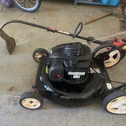 Poulan Lawn Mower and Troybilt Weedeater 
